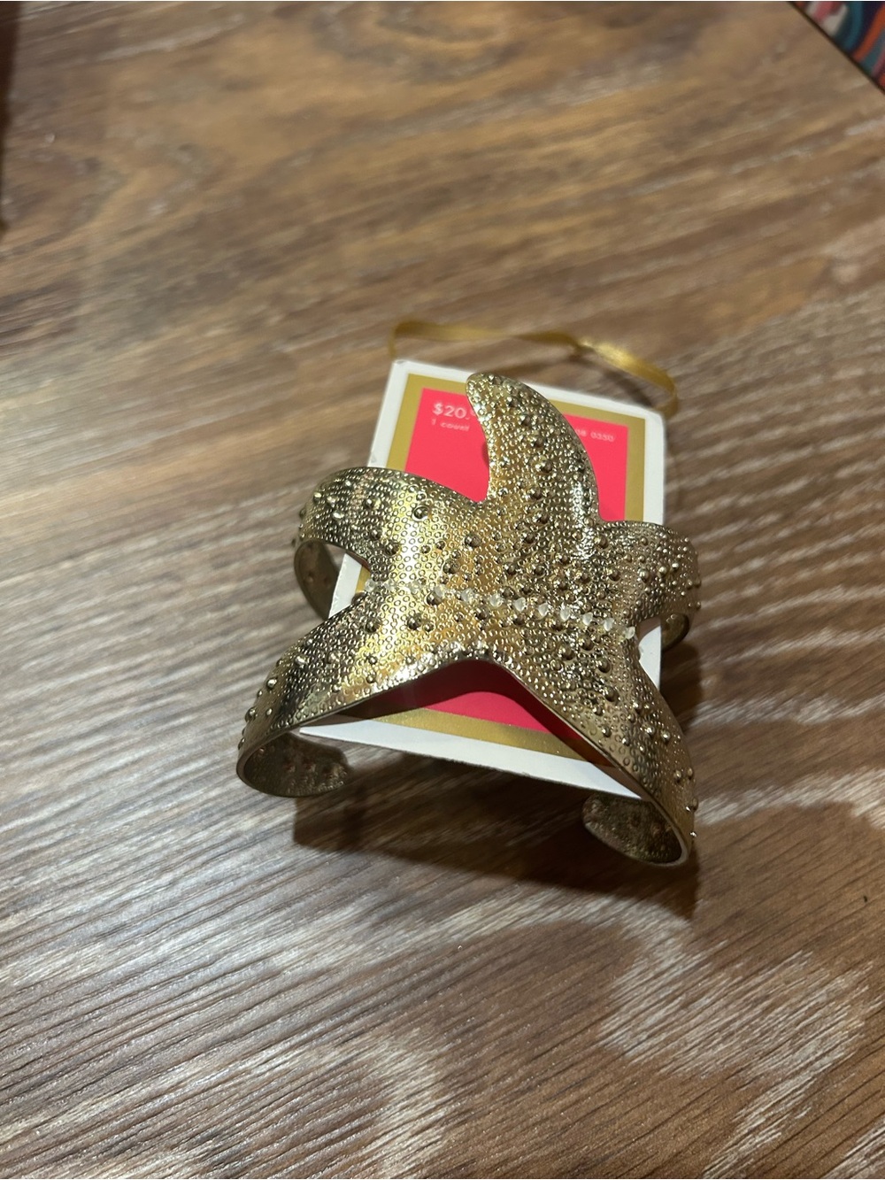 Lilly Pulitzer target starfish bracelet nwt gold